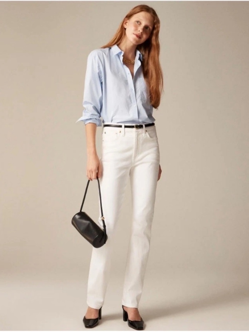 J Crew Jeans 32 Slim Straight White